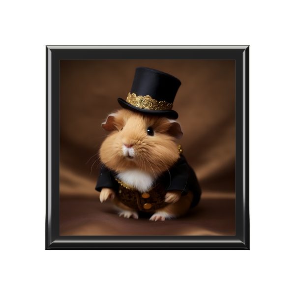 Little Boy Guinea Pig Ready for the First Day of Pre-School Art Print Gift and Jewelry Box