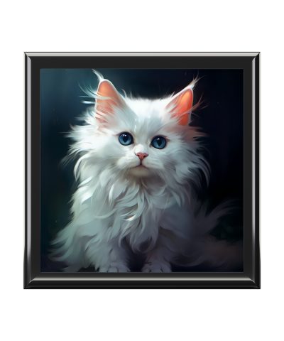 72880 294 400x480 - Turkish Angora Kitten Art Print Gift and Jewelry Box