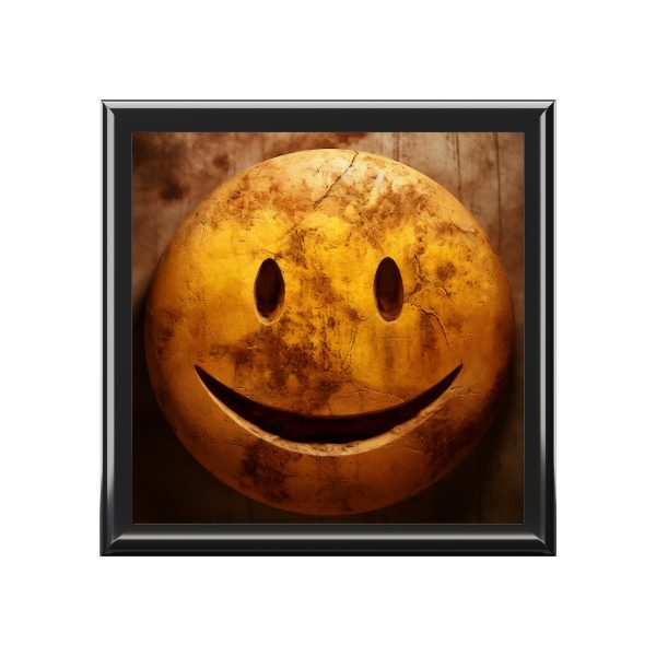 Grunge Smiley Face Stash Box