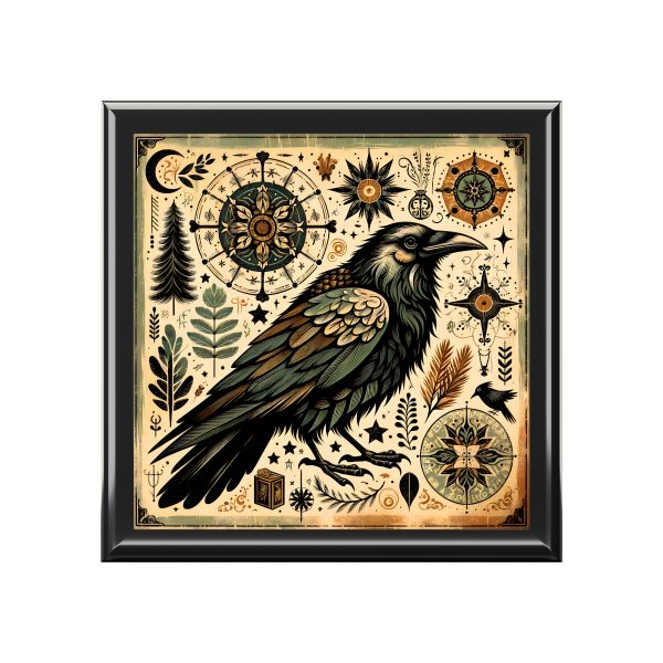 BOHO Raven Memory Box – Fairycore grunge black raven