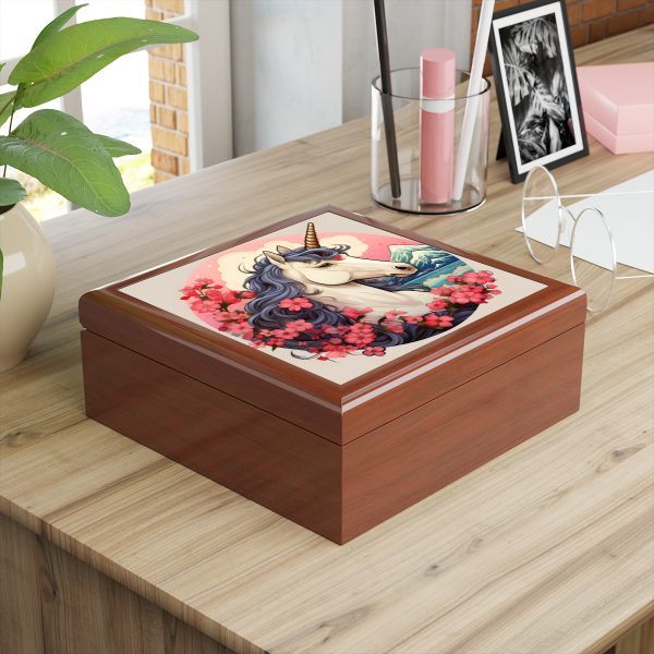 Japandi Unicorn Jewelry Box