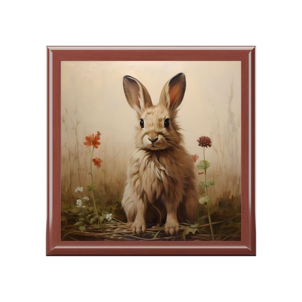 Misty Morning Bunny Rabbit Art Print Gift and Jewelry Box