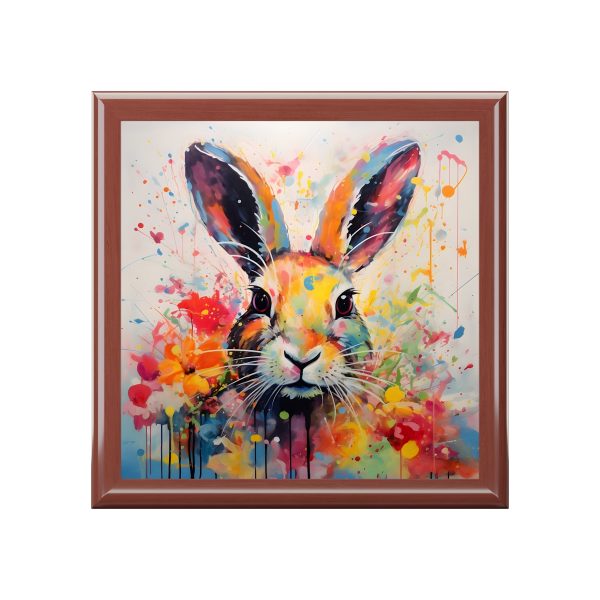 Pop Art Bunny Rabbit Art Print Gift and Jewelry Box