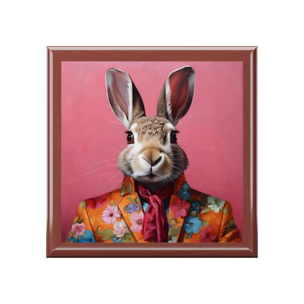 The Dandy Bunny Rabbit Art Print Gift and Jewelry Box