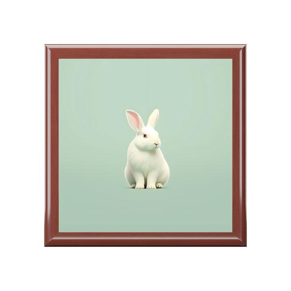 Minimalism Bunny Rabbit Art Print Gift and Jewelry Box