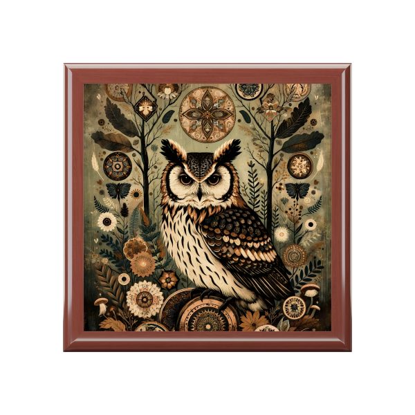 Vintage Owl Memory Box – Fairycore grunge style trinket box