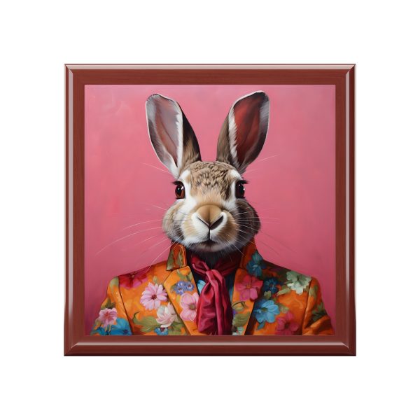 The Dandy Bunny Rabbit Art Print Gift and Jewelry Box