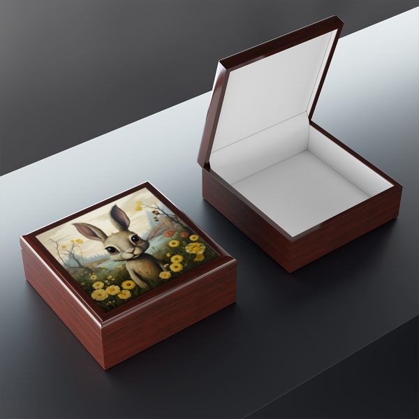 Post Apocalyptic Bunny Rabbit Art Print Gift and Jewelry Box