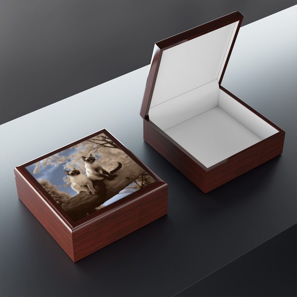 Siamese Cat Memory Box trinket box