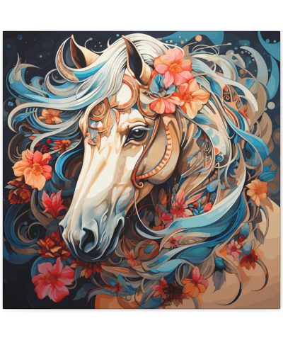 75773 29 400x480 - Whimsical Horse Portrait Canvas Art Print