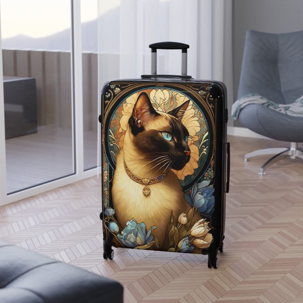 Art Nouveau Siamese Cat Suitcase