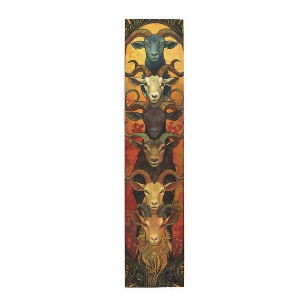 Mischievous Goats Table Runner – 16″ x 72″ and 16″ x 90″