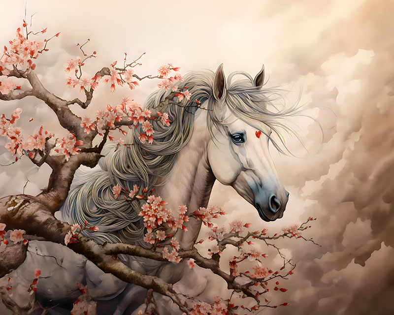 A Horse Named Cherry Blossom Wall Art
