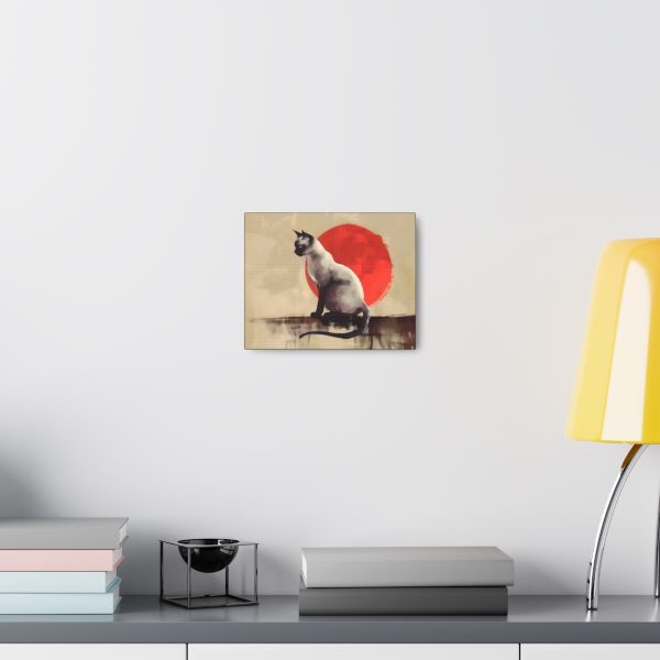 Rising Sun Siamese Cat Canvas Art Print