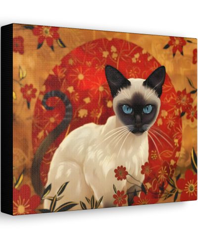 Asian Siamese Cat Canvas Art Print