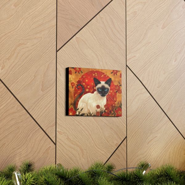 Asian Siamese Cat Canvas Art Print