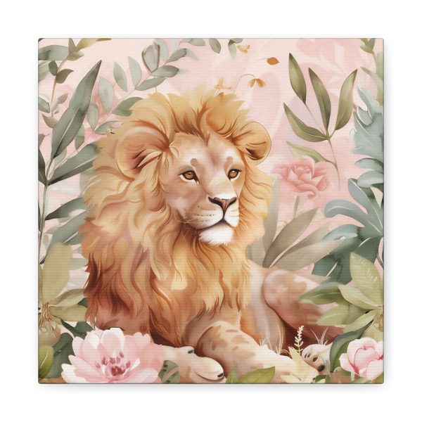 The Whimsical Lion Canvas Art Print