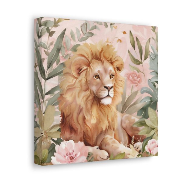 The Whimsical Lion Canvas Art Print