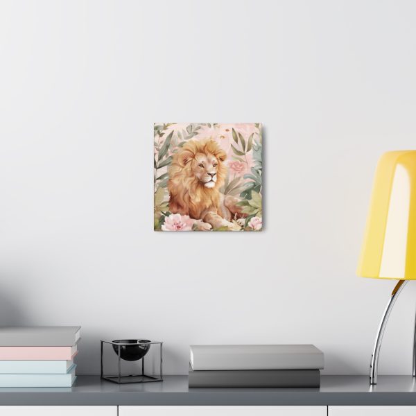 The Whimsical Lion Canvas Art Print