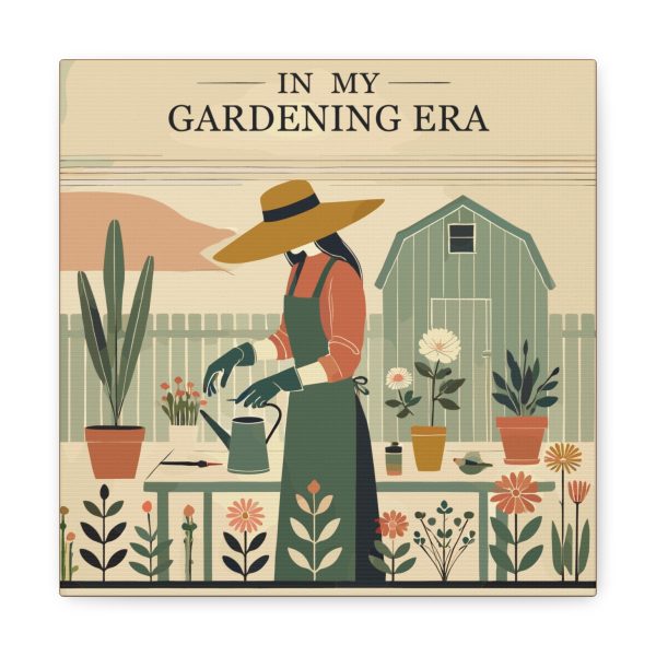 In My Gardening Era Canvas Art Print