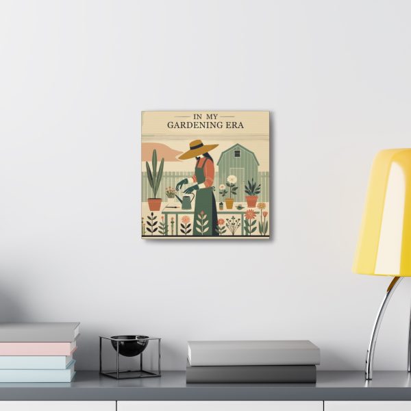 In My Gardening Era Canvas Art Print