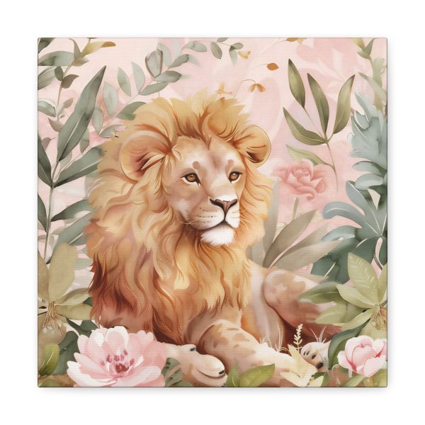 The Whimsical Lion Canvas Art Print