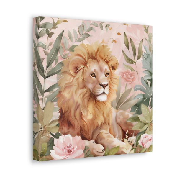 The Whimsical Lion Canvas Art Print