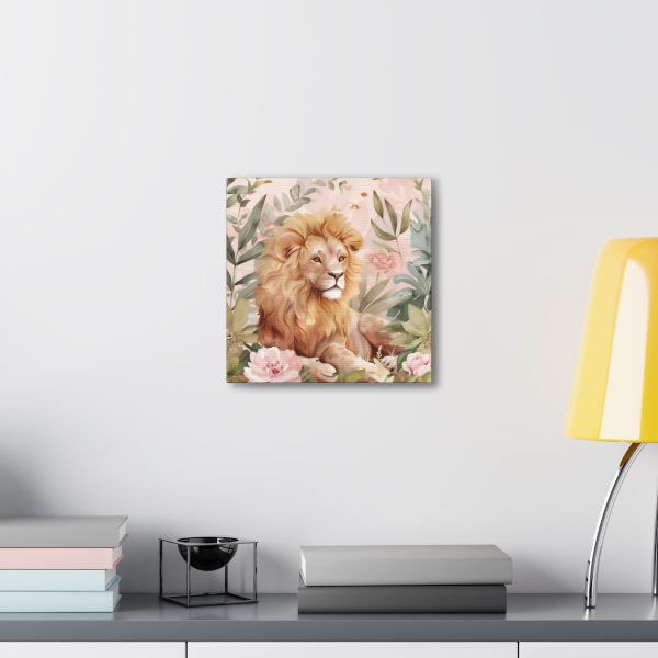 The Whimsical Lion Canvas Art Print