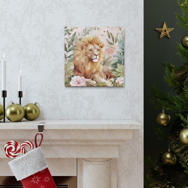 The Whimsical Lion Canvas Art Print