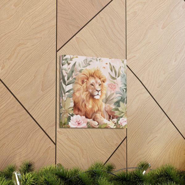 The Whimsical Lion Canvas Art Print