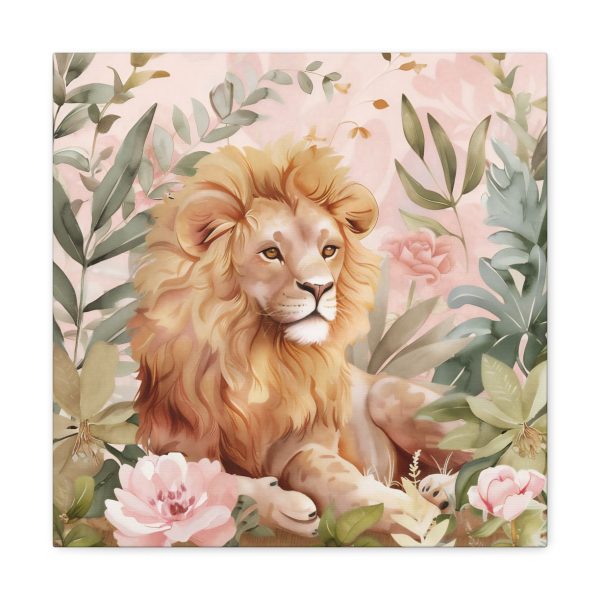 The Whimsical Lion Canvas Art Print