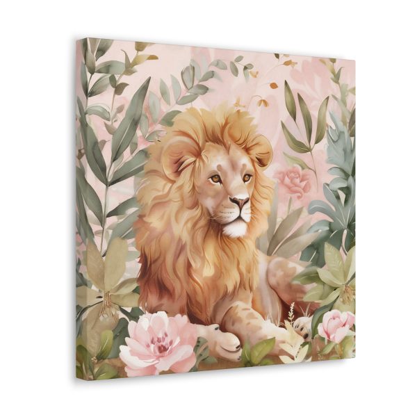 The Whimsical Lion Canvas Art Print