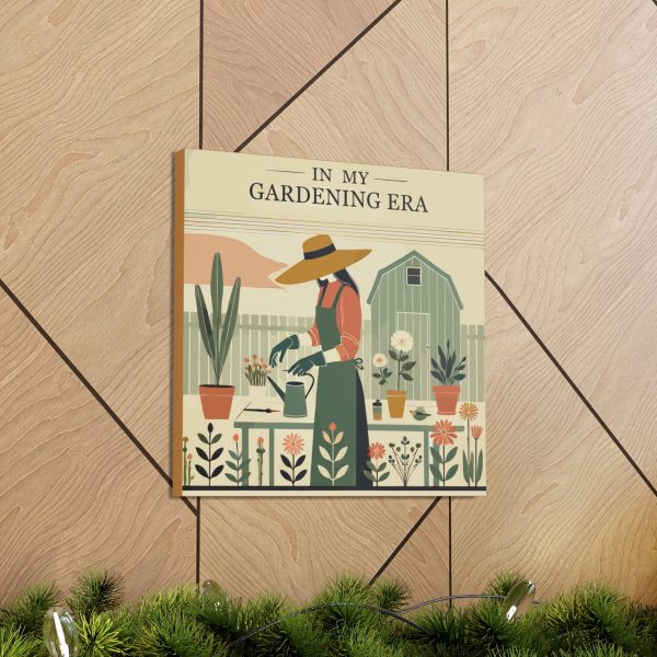 In My Gardening Era Canvas Art Print