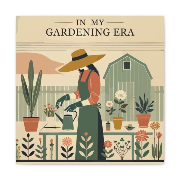 In My Gardening Era Canvas Art Print