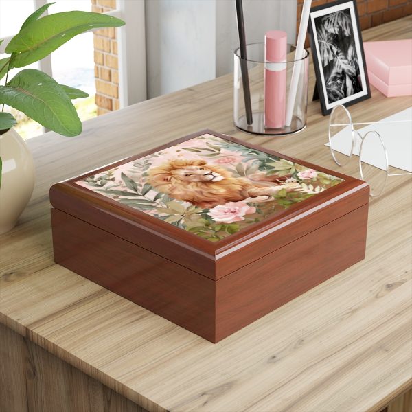 The Whimsical Lion Keepsake Box