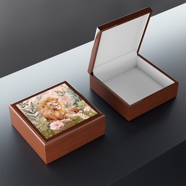 The Whimsical Lion Keepsake Box