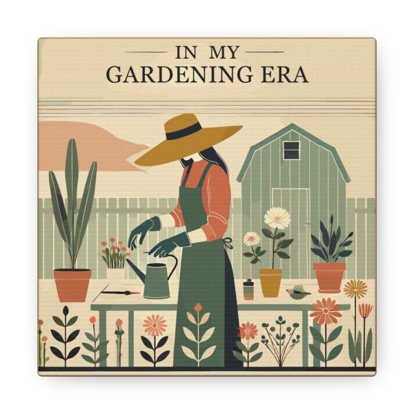 In My Gardening Era Canvas Art Print