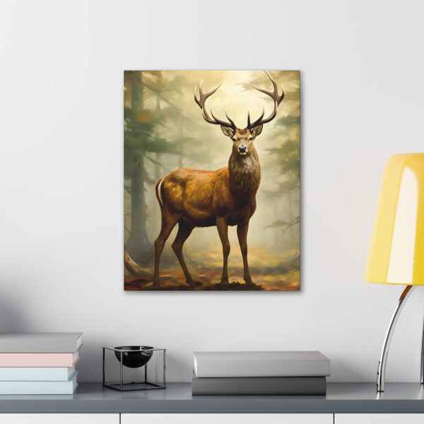 Majestic Buck Deer in Maine’s Backcountry Art Print