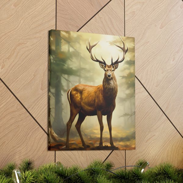 Majestic Buck Deer in Maine’s Backcountry Art Print