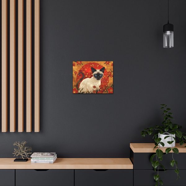 Asian Siamese Cat Canvas Art Print