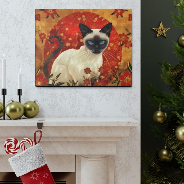 Asian Siamese Cat Canvas Art Print