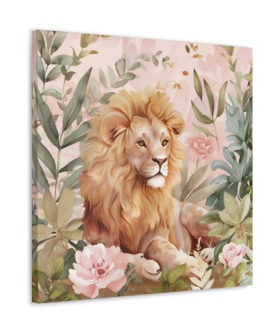 The Whimsical Lion Canvas Art Print