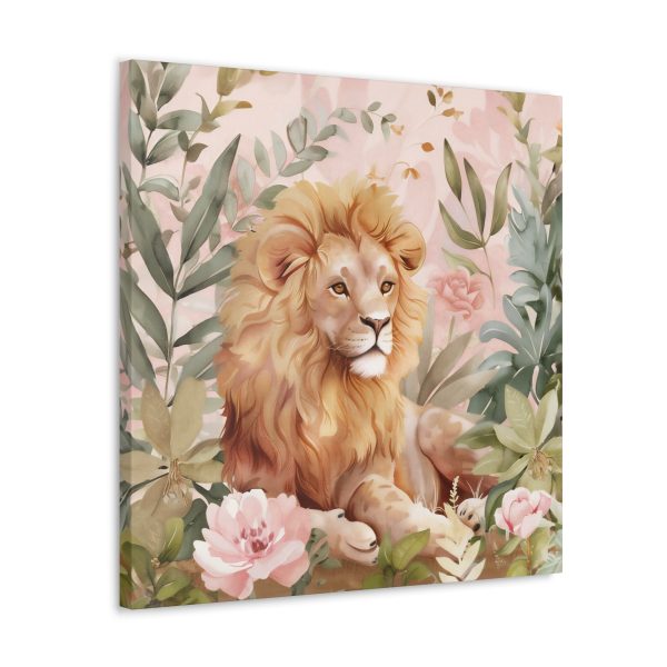 The Whimsical Lion Canvas Art Print