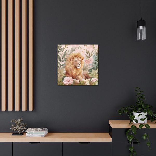 The Whimsical Lion Canvas Art Print