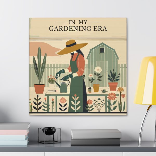 In My Gardening Era Canvas Art Print