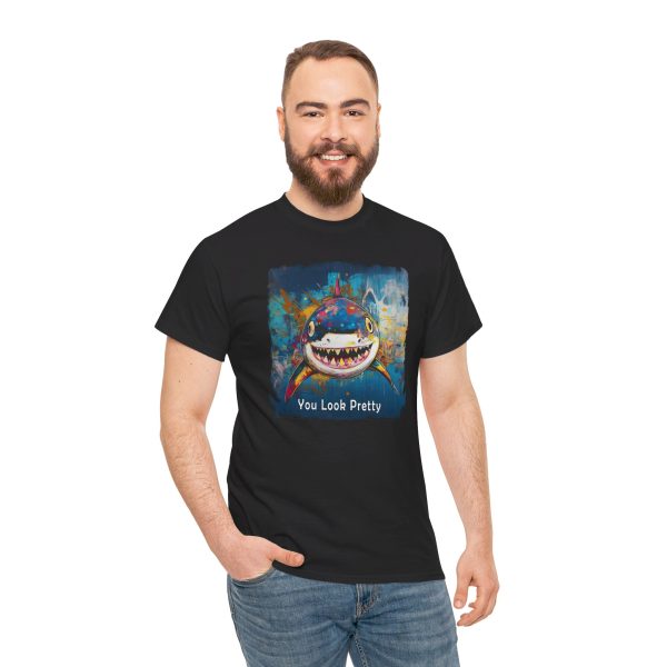 Shark T-Shirt – “You Look Pretty” – Funny Humorous Humor Shirt for Ocean Life Enthusiasts