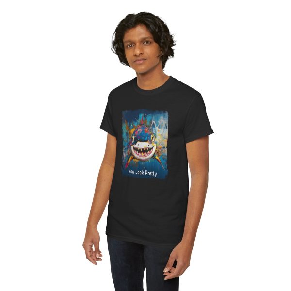 Shark T-Shirt – “You Look Pretty” – Funny Humorous Humor Shirt for Ocean Life Enthusiasts