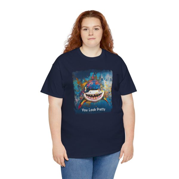 Shark T-Shirt – “You Look Pretty” – Funny Humorous Humor Shirt for Ocean Life Enthusiasts