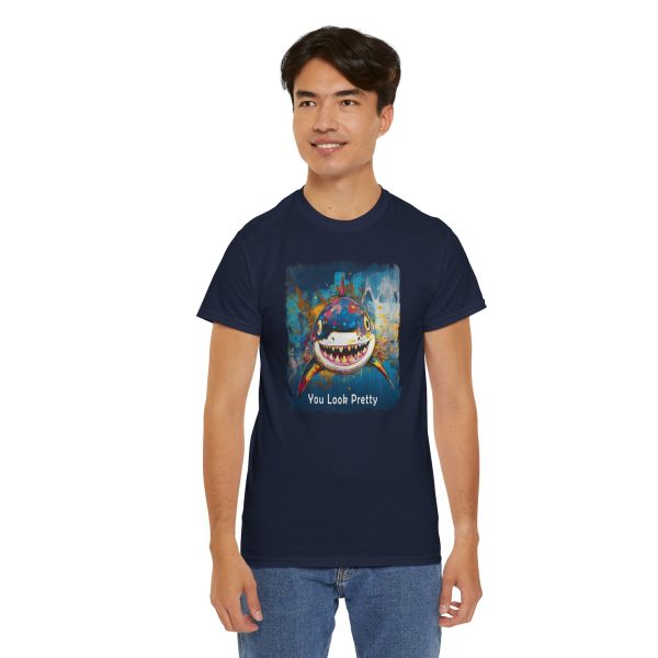 Shark T-Shirt – “You Look Pretty” – Funny Humorous Humor Shirt for Ocean Life Enthusiasts