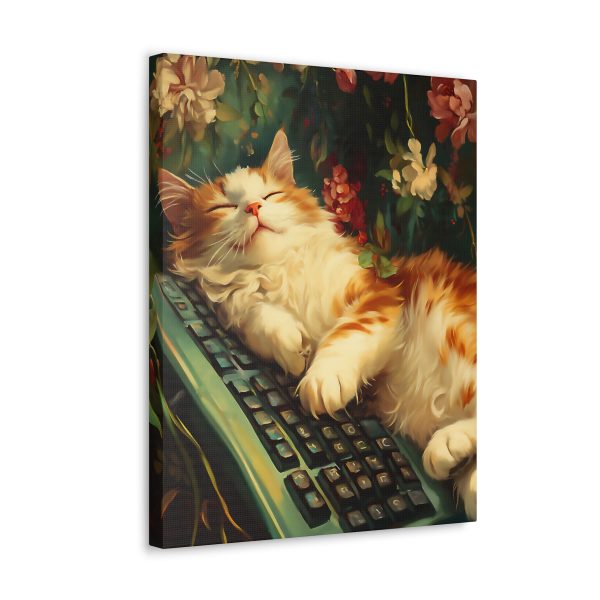 Cat Bed – Humorous Cat Canvas Wall Art Print – Funny Cat Memes as Art Prints Make Great Gifts!